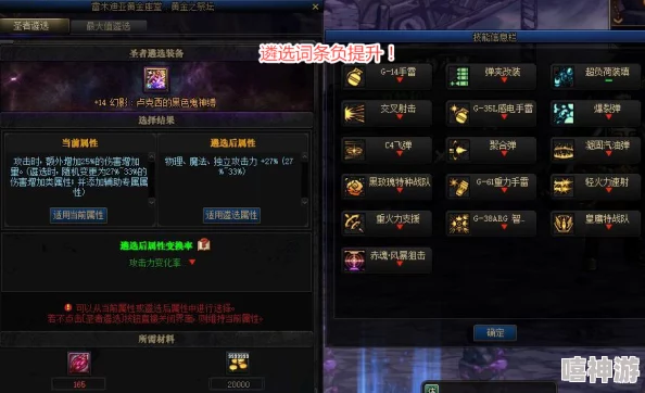 DNF龙焰装备选择：深度解析哪个词条更适合你的角色